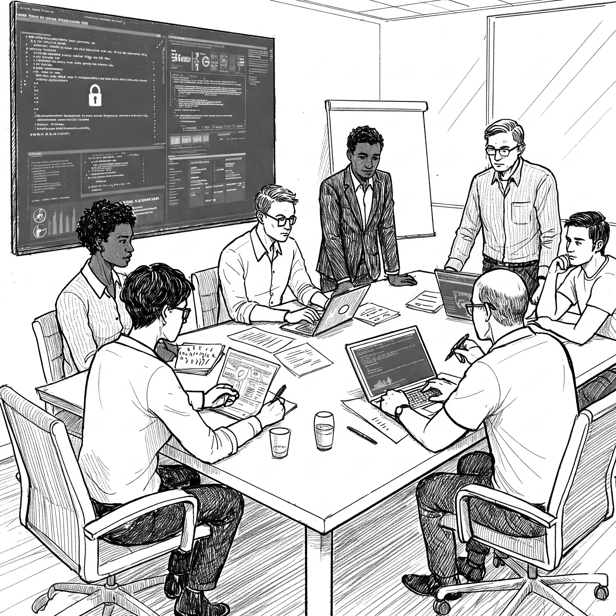 Cybersecurity expert panel discussing digital safety